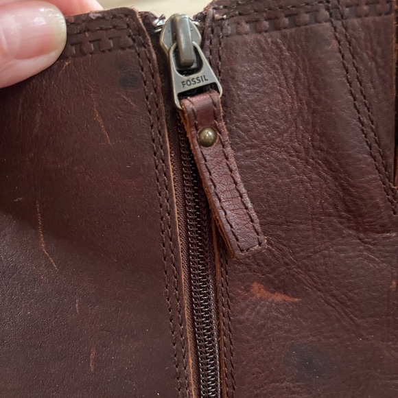 Fossil Wedge Heel Boots EUC 9.5 - Picture 5 of 9